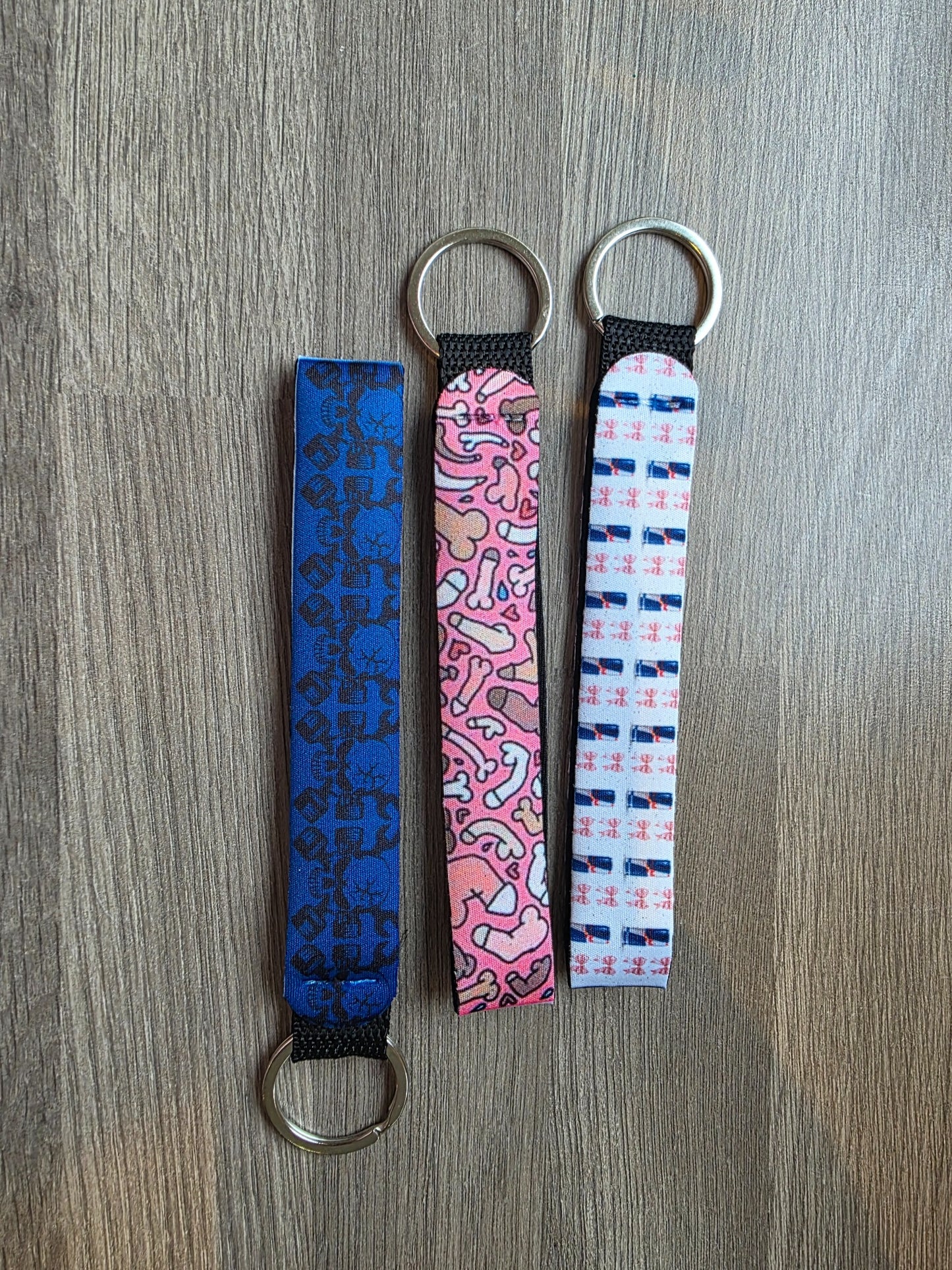 Personalised Sublimation Wristlet Keychain | Custom Printed Keyring Strap