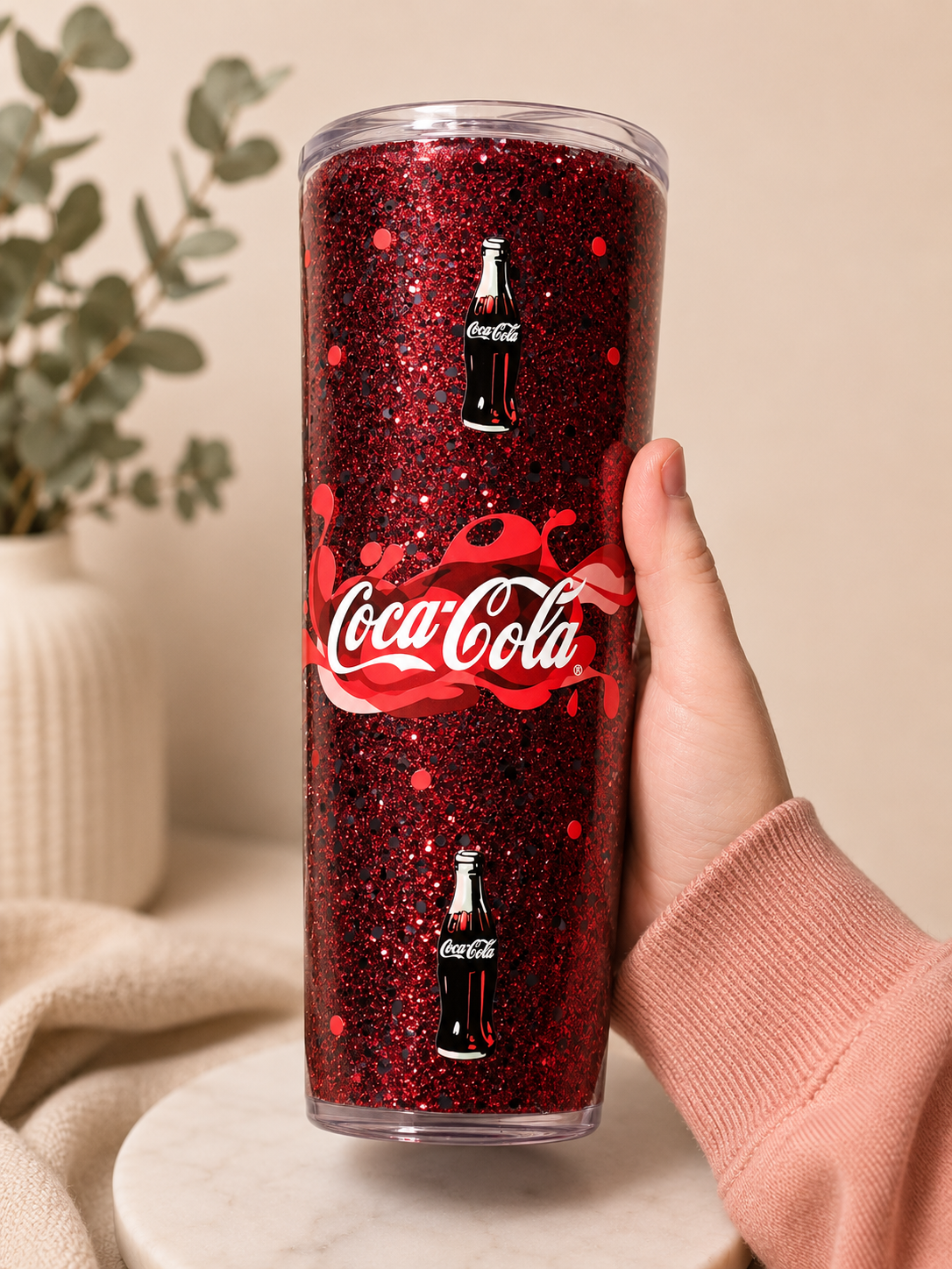 Personalised 24oz Snowglobe Tumbler