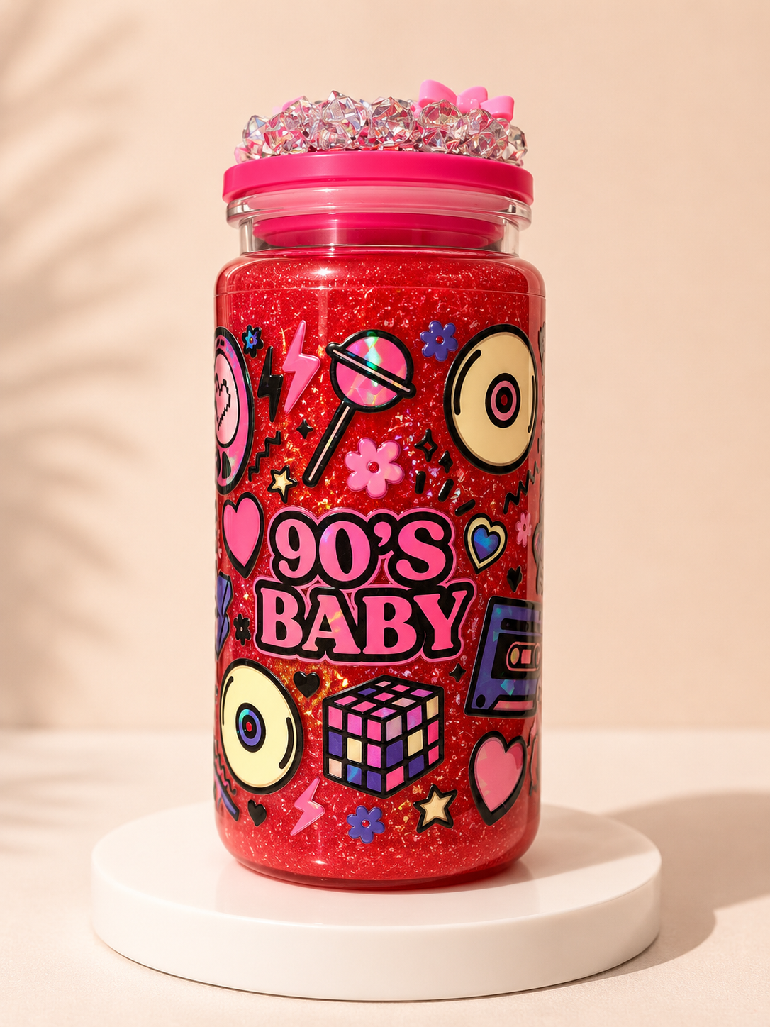 Personalised 20oz Snowglobe Tumbler