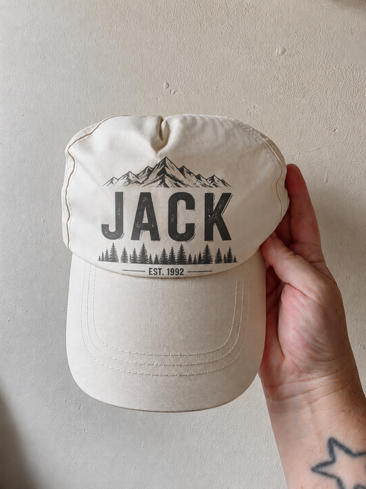 Personalised Sublimated Baseball Cap 🤍